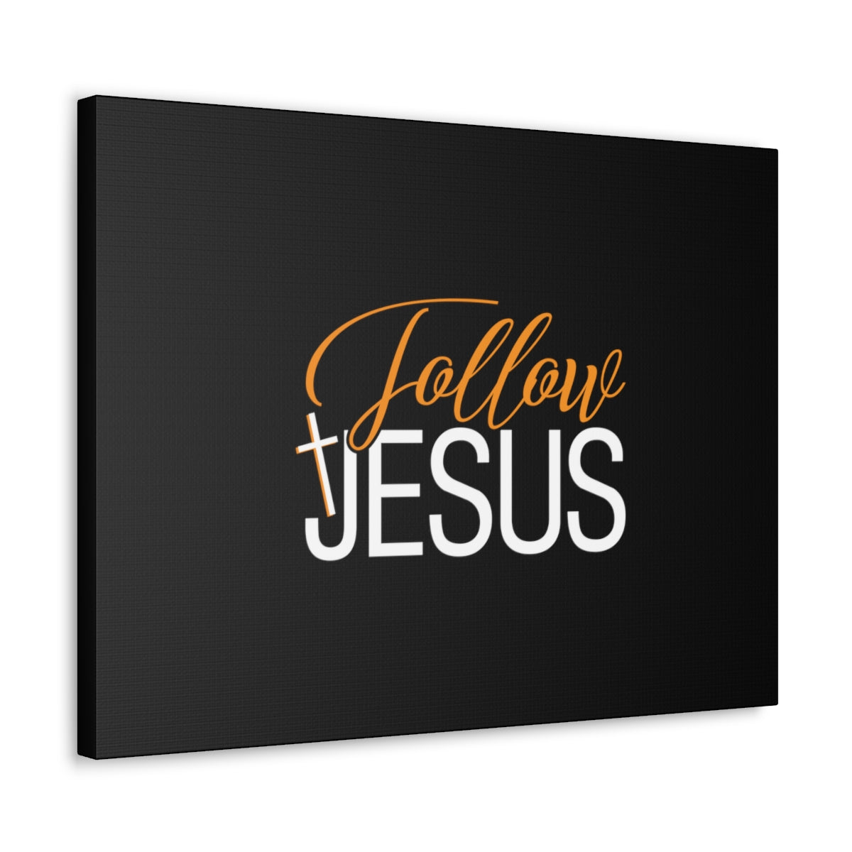 Scripture Walls Follow Jesus John 12:26 Orange Christian Wall Art Bible Verse Print Ready to Hang Unframed-Express Your Love Gifts