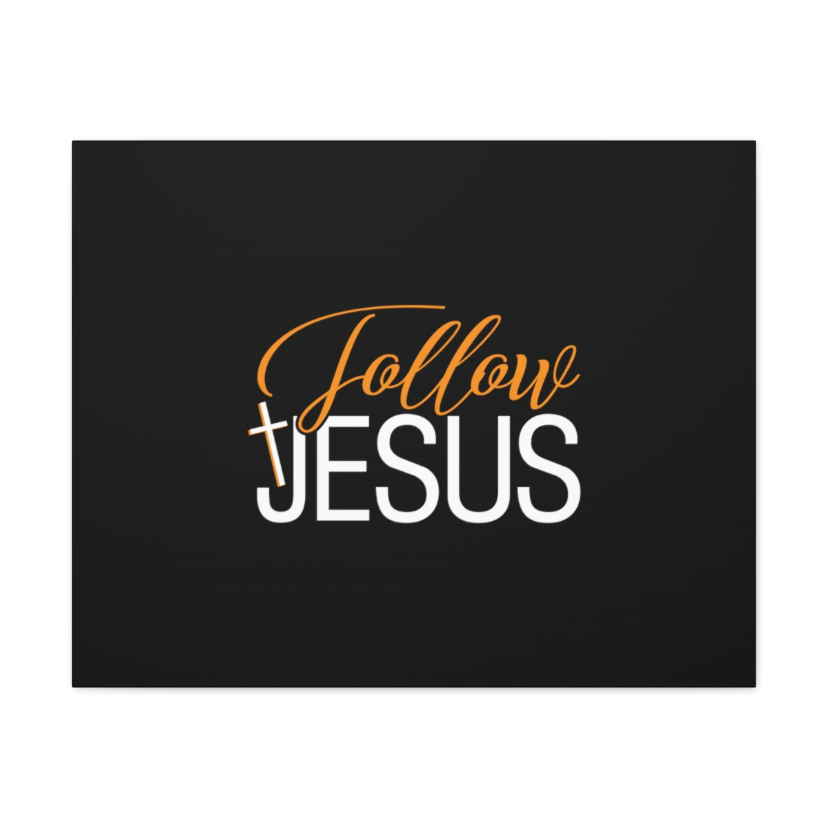Scripture Walls Follow Jesus John 12:26 Orange Christian Wall Art Bible Verse Print Ready to Hang Unframed-Express Your Love Gifts