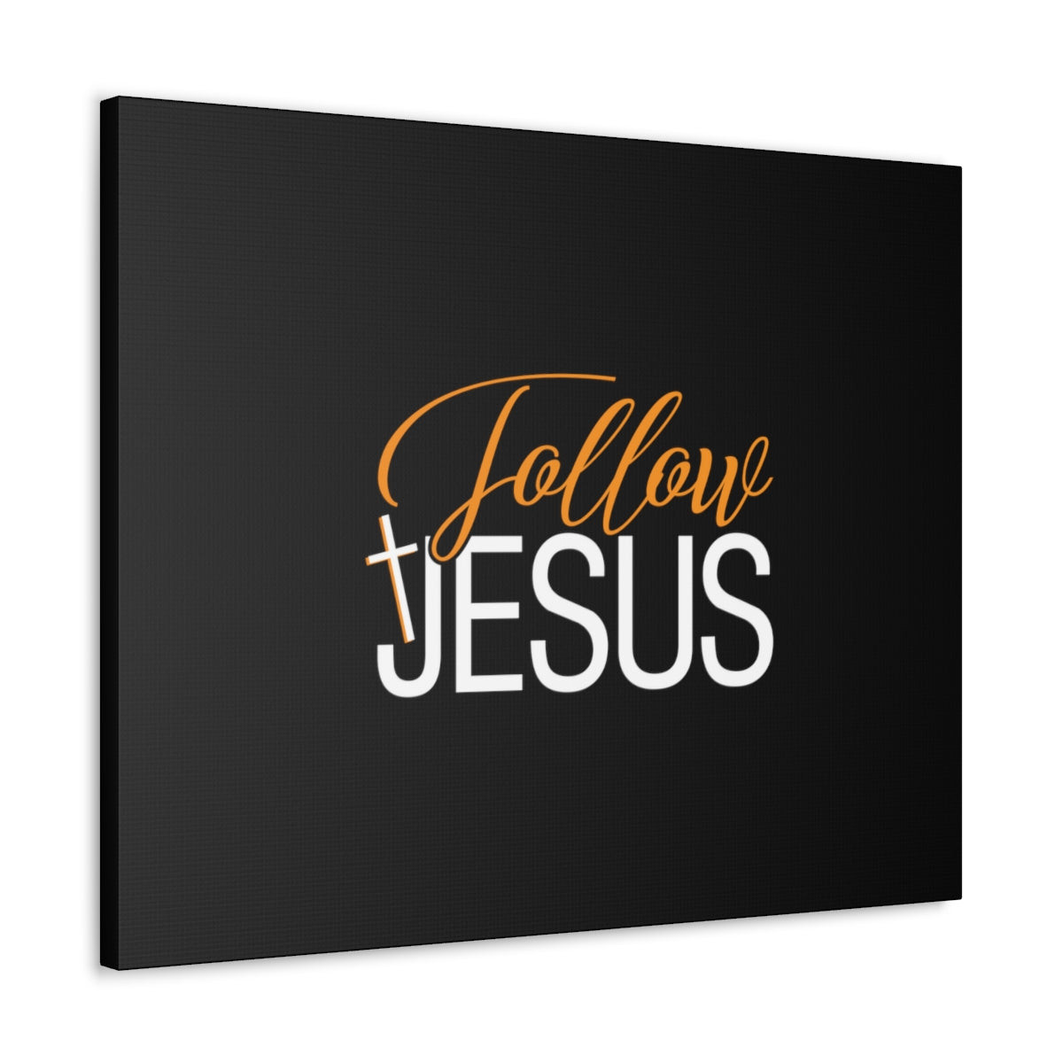 Scripture Walls Follow Jesus John 12:26 Orange Christian Wall Art Bible Verse Print Ready to Hang Unframed-Express Your Love Gifts