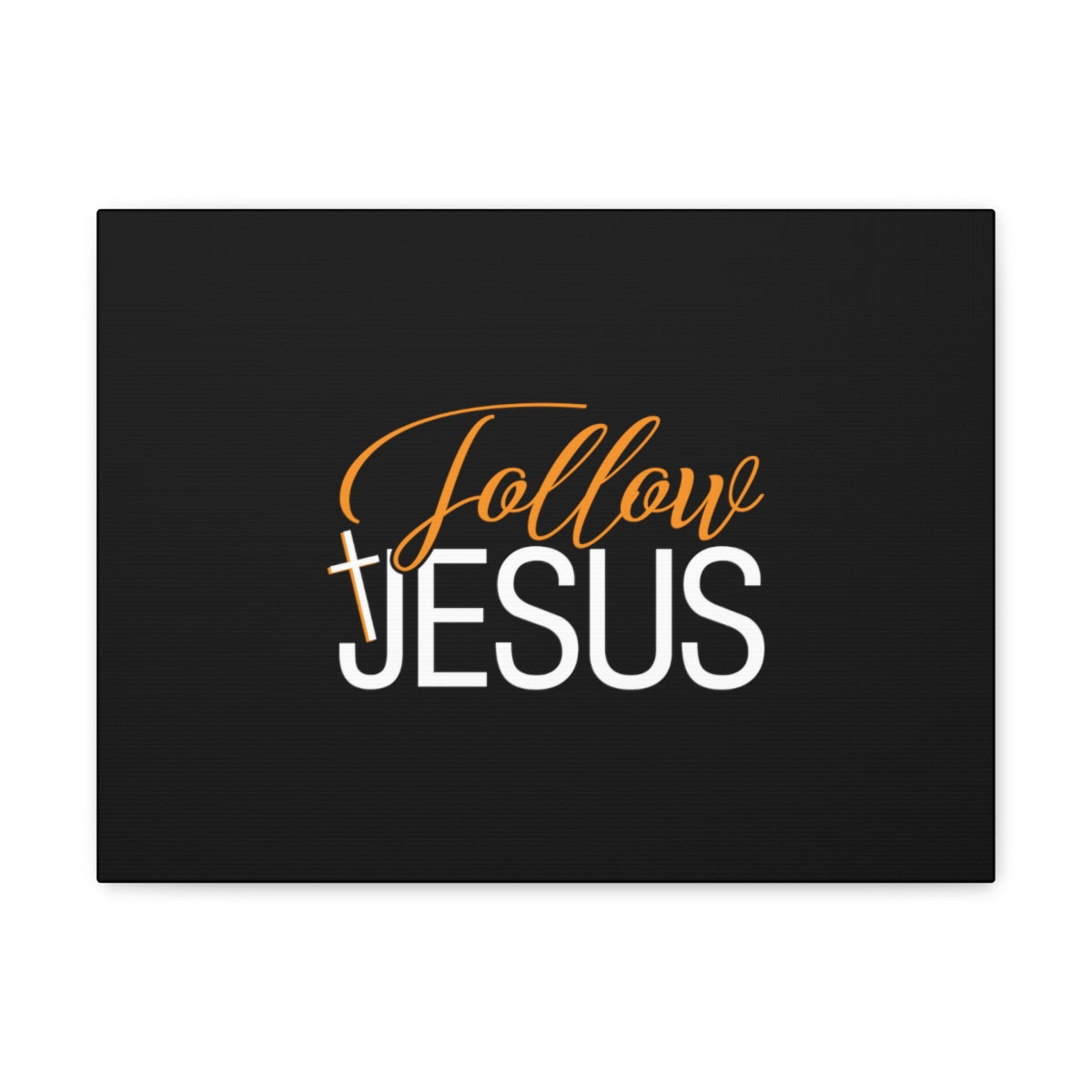 Scripture Walls Follow Jesus John 12:26 Orange Christian Wall Art Bible Verse Print Ready to Hang Unframed-Express Your Love Gifts