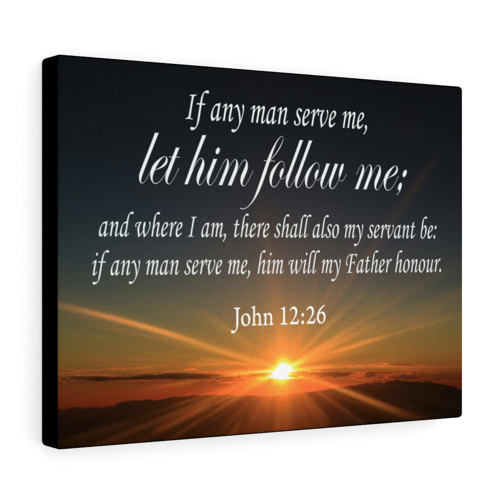 Scripture Walls Follow Me John 12:26 Christian Home Decor Bible Art Unframed-Express Your Love Gifts