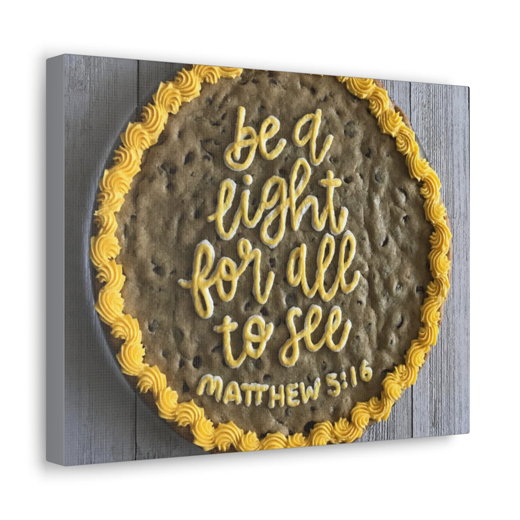 Scripture Walls For All To See Matthew 5:16 Bible Verse Canvas Christian Wall Art Ready to Hang Unframed-Express Your Love Gifts