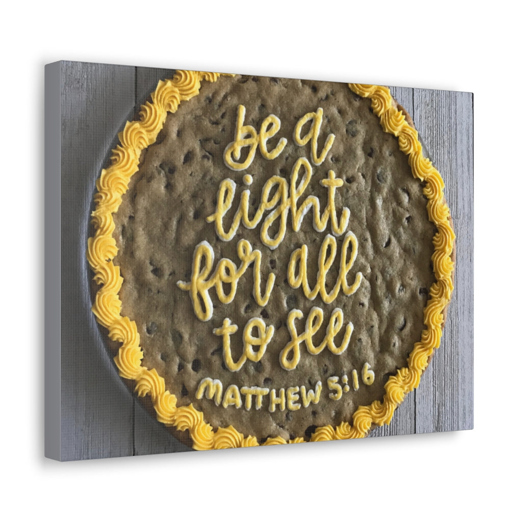 Scripture Walls For All To See Matthew 5:16 Bible Verse Canvas Christian Wall Art Ready to Hang Unframed-Express Your Love Gifts
