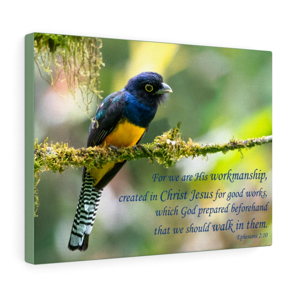 Scripture Walls For Good Works Ephesians 2:10 Bible Verse Canvas Christian Wall Art Ready to Hang Unframed-Express Your Love Gifts