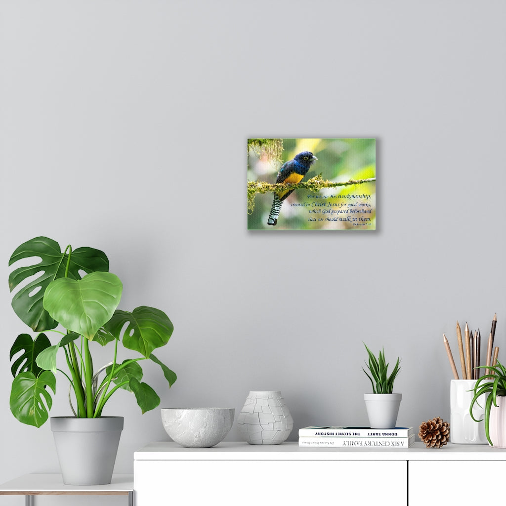 Scripture Walls For Good Works Ephesians 2:10 Bible Verse Canvas Christian Wall Art Ready to Hang Unframed-Express Your Love Gifts