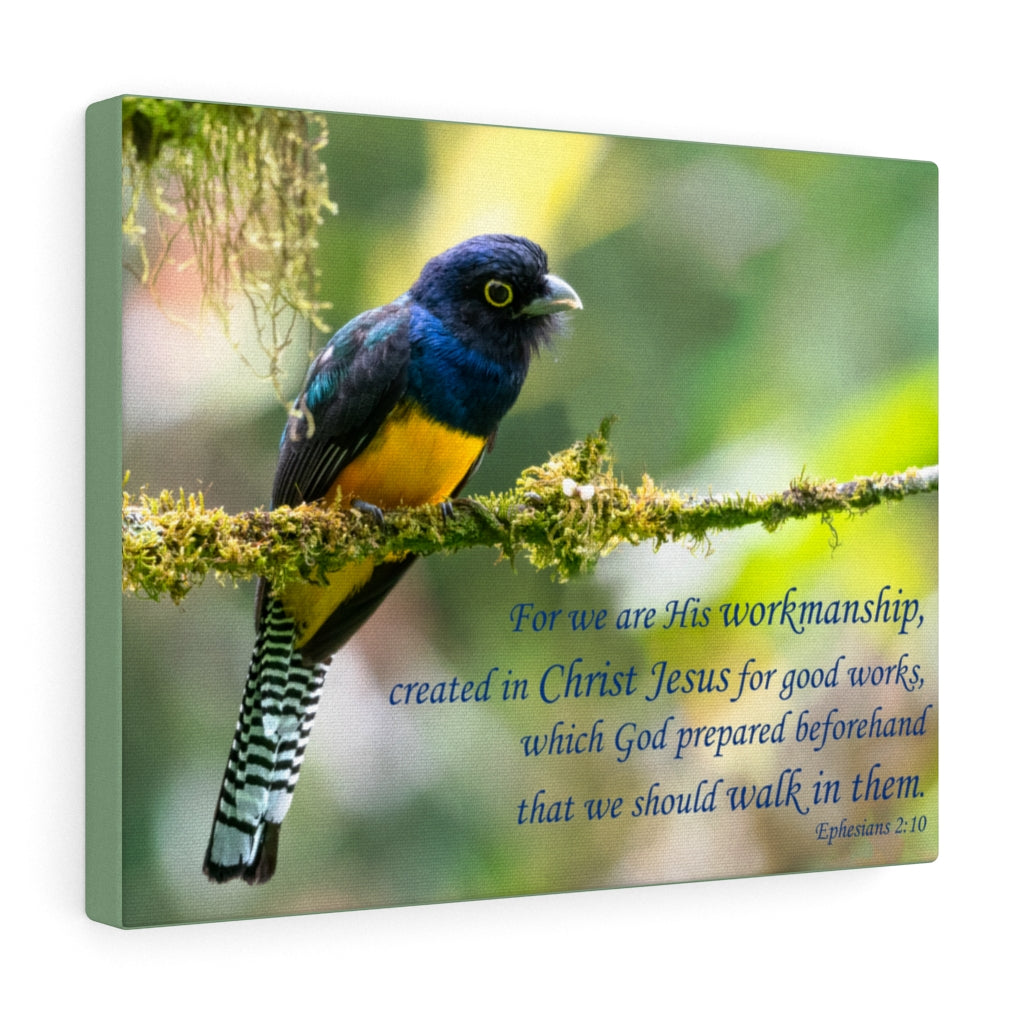 Scripture Walls For Good Works Ephesians 2:10 Bible Verse Canvas Christian Wall Art Ready to Hang Unframed-Express Your Love Gifts