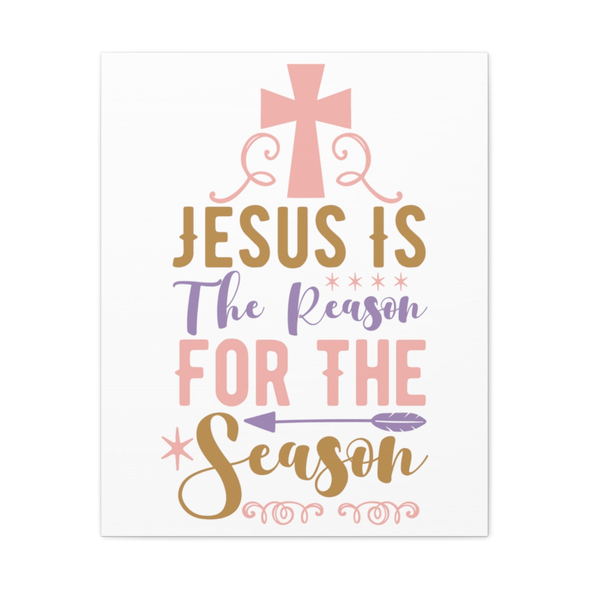 Scripture Walls For The Season John 3:16 Christian Wall Art Print Ready to Hang Unframed-Express Your Love Gifts