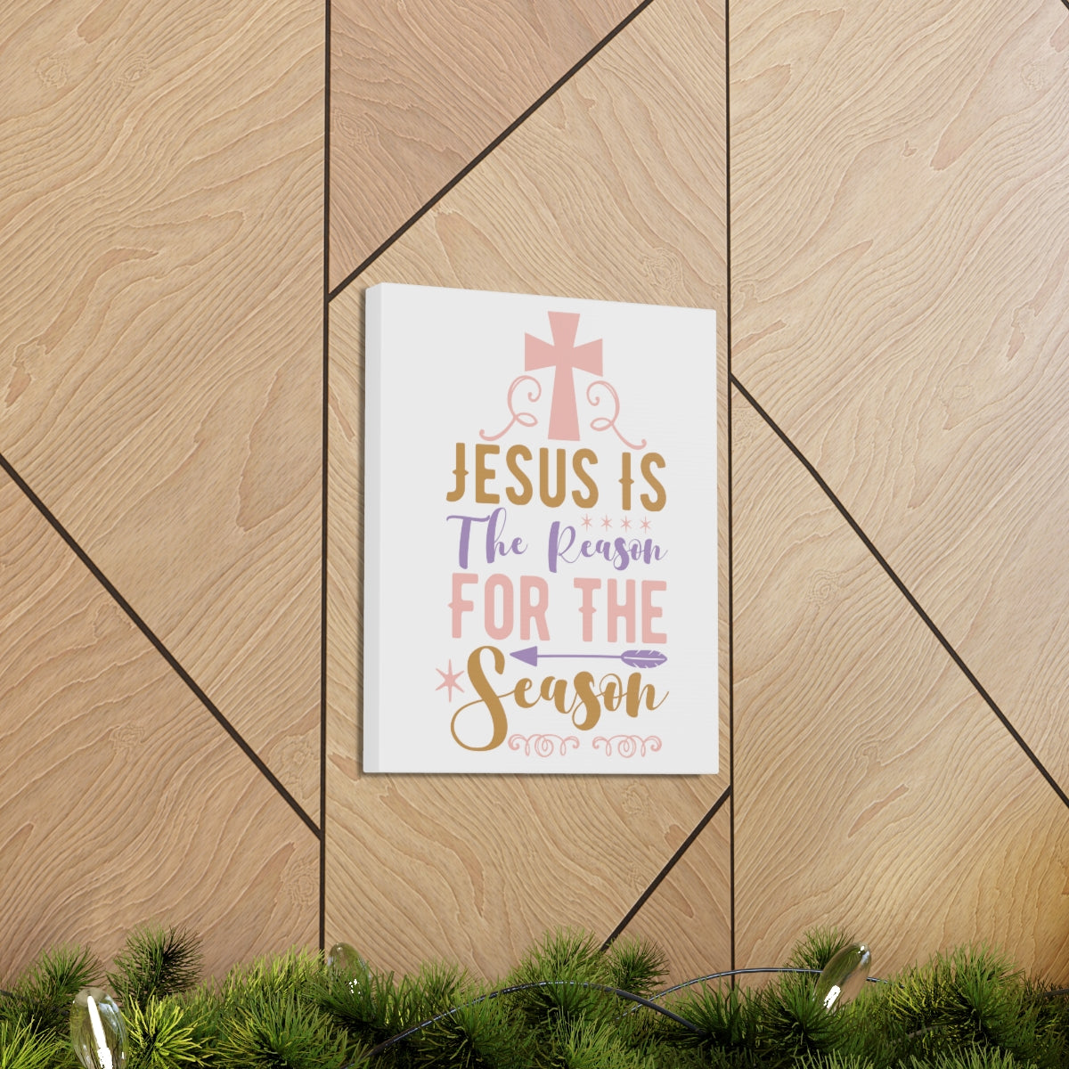 Scripture Walls For The Season John 3:16 Christian Wall Art Print Ready to Hang Unframed-Express Your Love Gifts