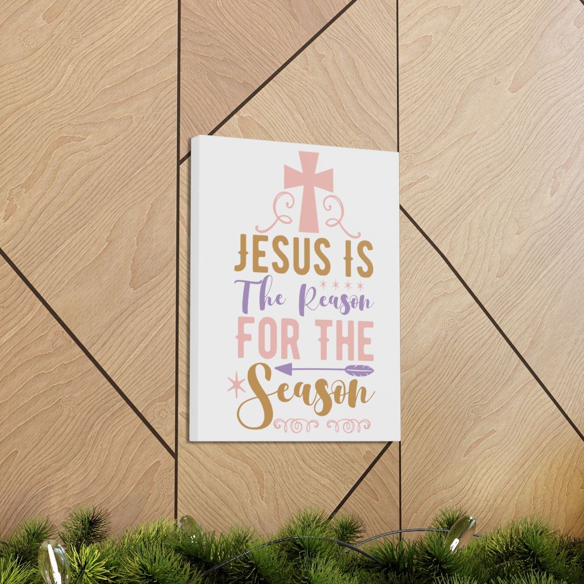 Scripture Walls For The Season John 3:16 Christian Wall Art Print Ready to Hang Unframed-Express Your Love Gifts