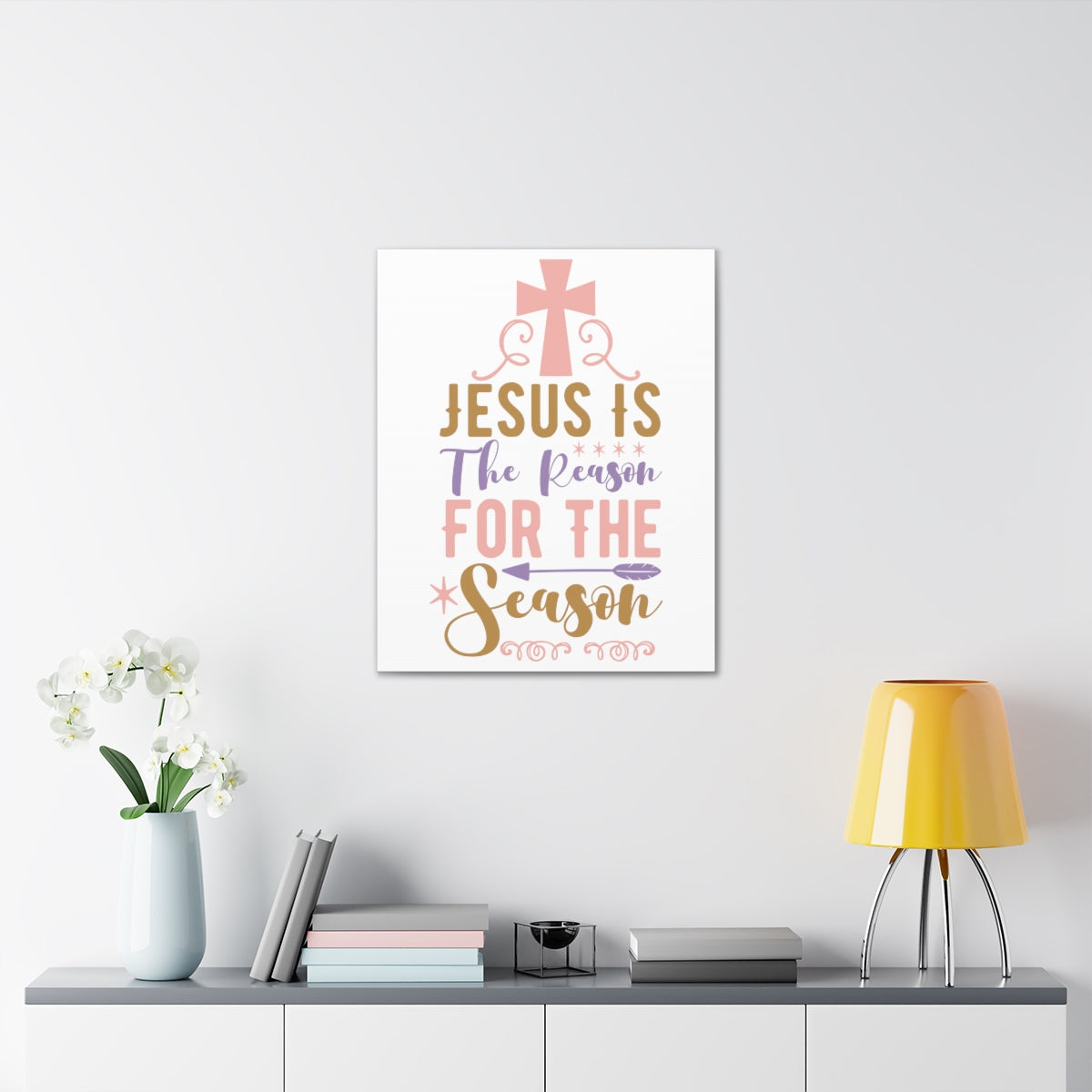 Scripture Walls For The Season John 3:16 Christian Wall Art Print Ready to Hang Unframed-Express Your Love Gifts
