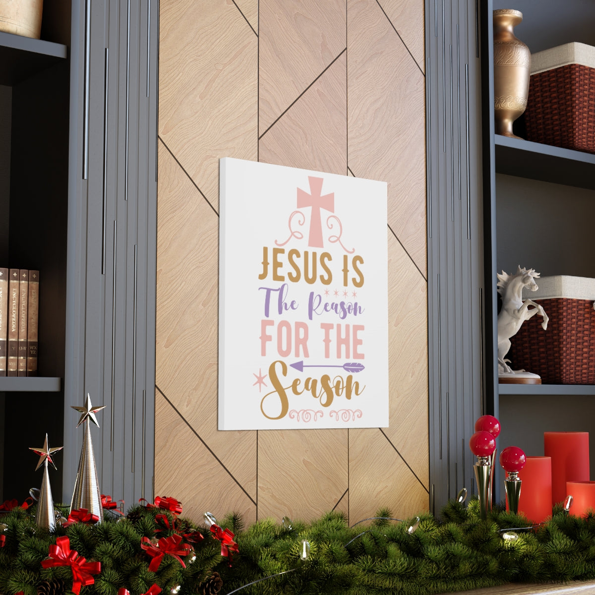 Scripture Walls For The Season John 3:16 Christian Wall Art Print Ready to Hang Unframed-Express Your Love Gifts