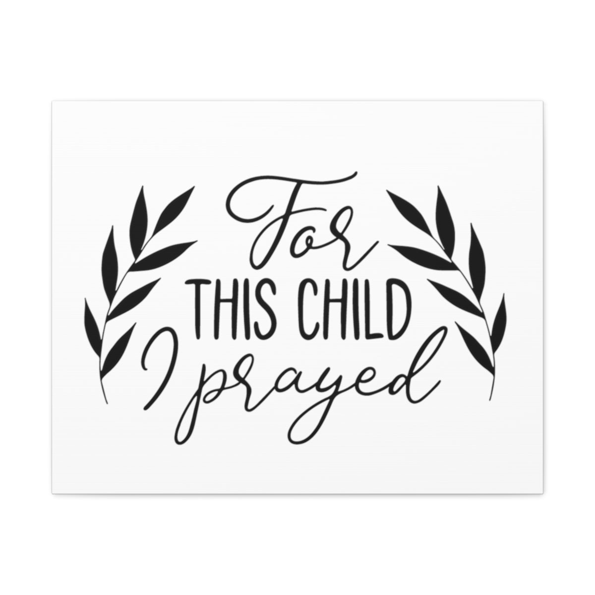Scripture Walls For This Child 1 Samuel 1:27-28 Christian Wall Art Print Ready to Hang Unframed-Express Your Love Gifts