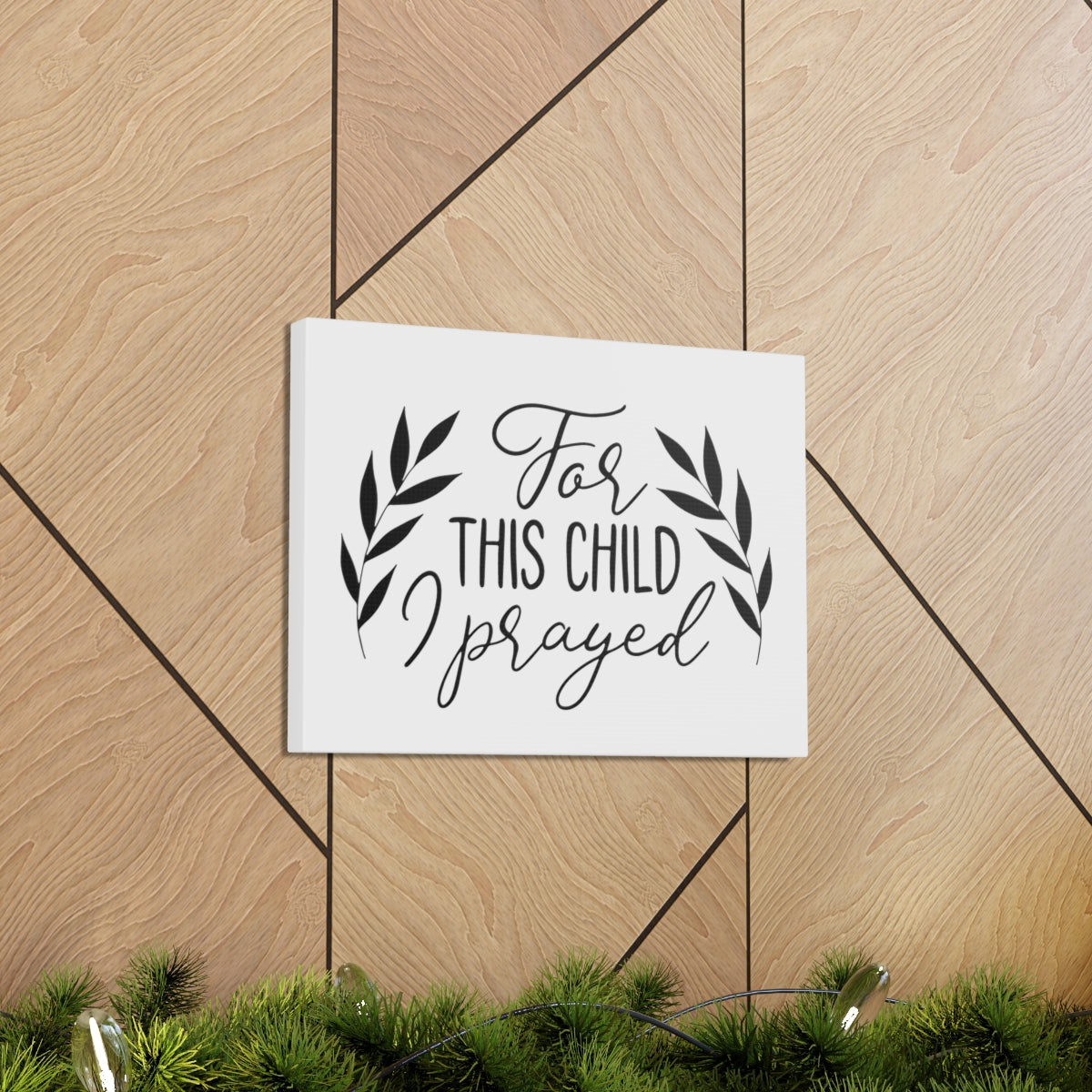 Scripture Walls For This Child 1 Samuel 1:27-28 Christian Wall Art Print Ready to Hang Unframed-Express Your Love Gifts