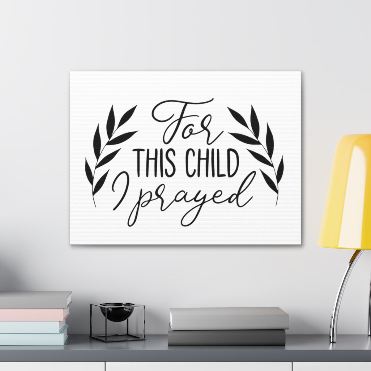 Scripture Walls For This Child 1 Samuel 1:27-28 Christian Wall Art Print Ready to Hang Unframed-Express Your Love Gifts