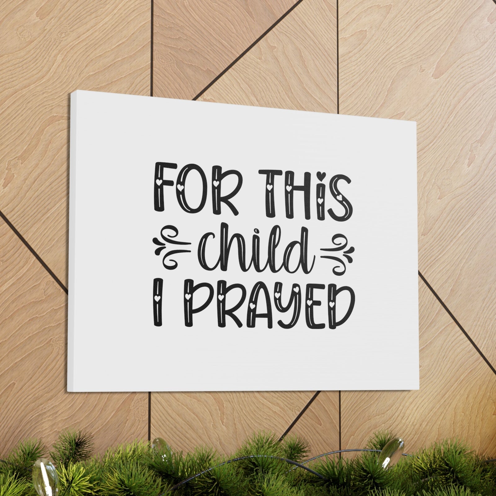Scripture Walls For This Child I Prayed 1 Samuel 1:27 Heart Christian Wall Art Bible Verse Print Ready to Hang Unframed-Express Your Love Gifts