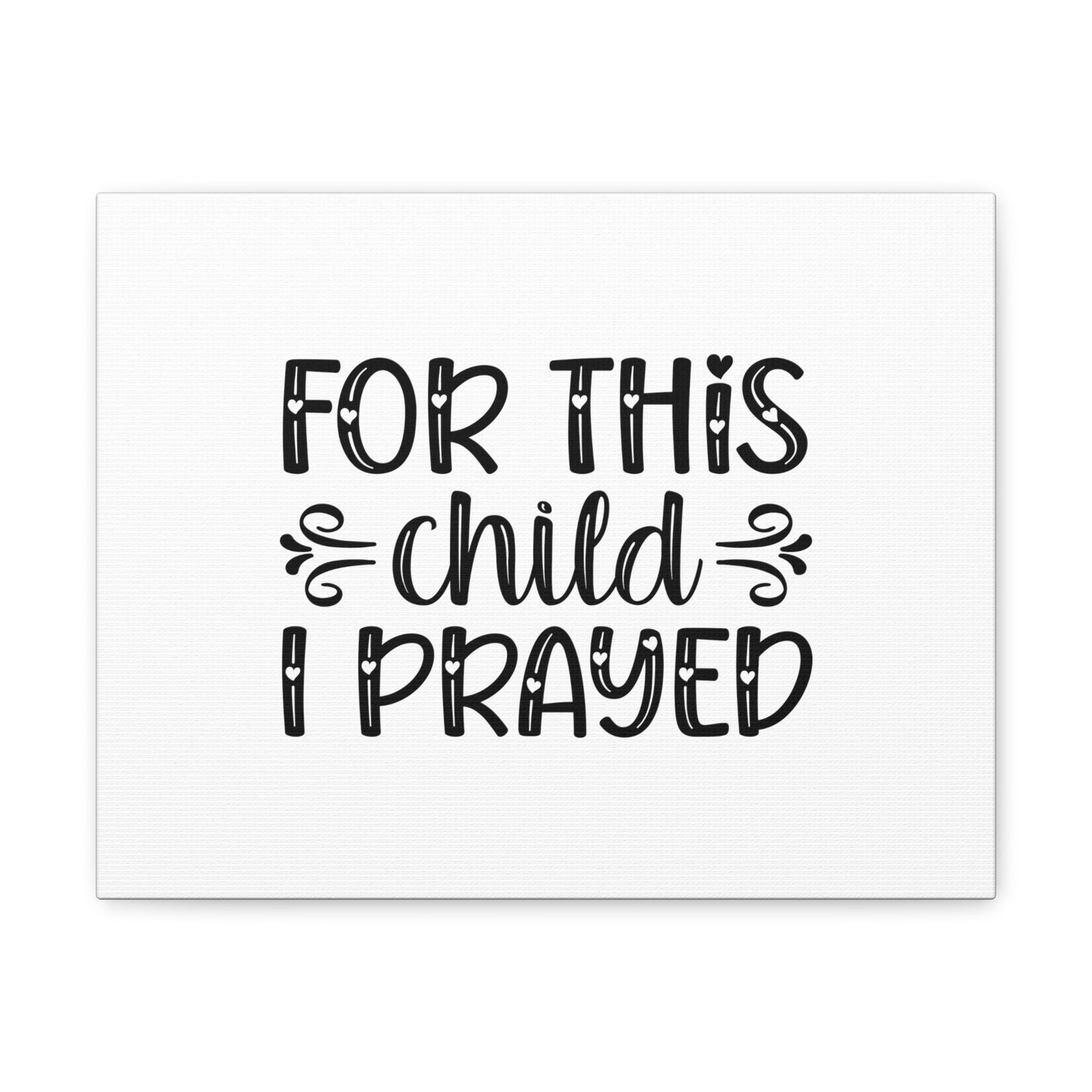 Scripture Walls For This Child I Prayed 1 Samuel 1:27 Heart Christian Wall Art Bible Verse Print Ready to Hang Unframed-Express Your Love Gifts
