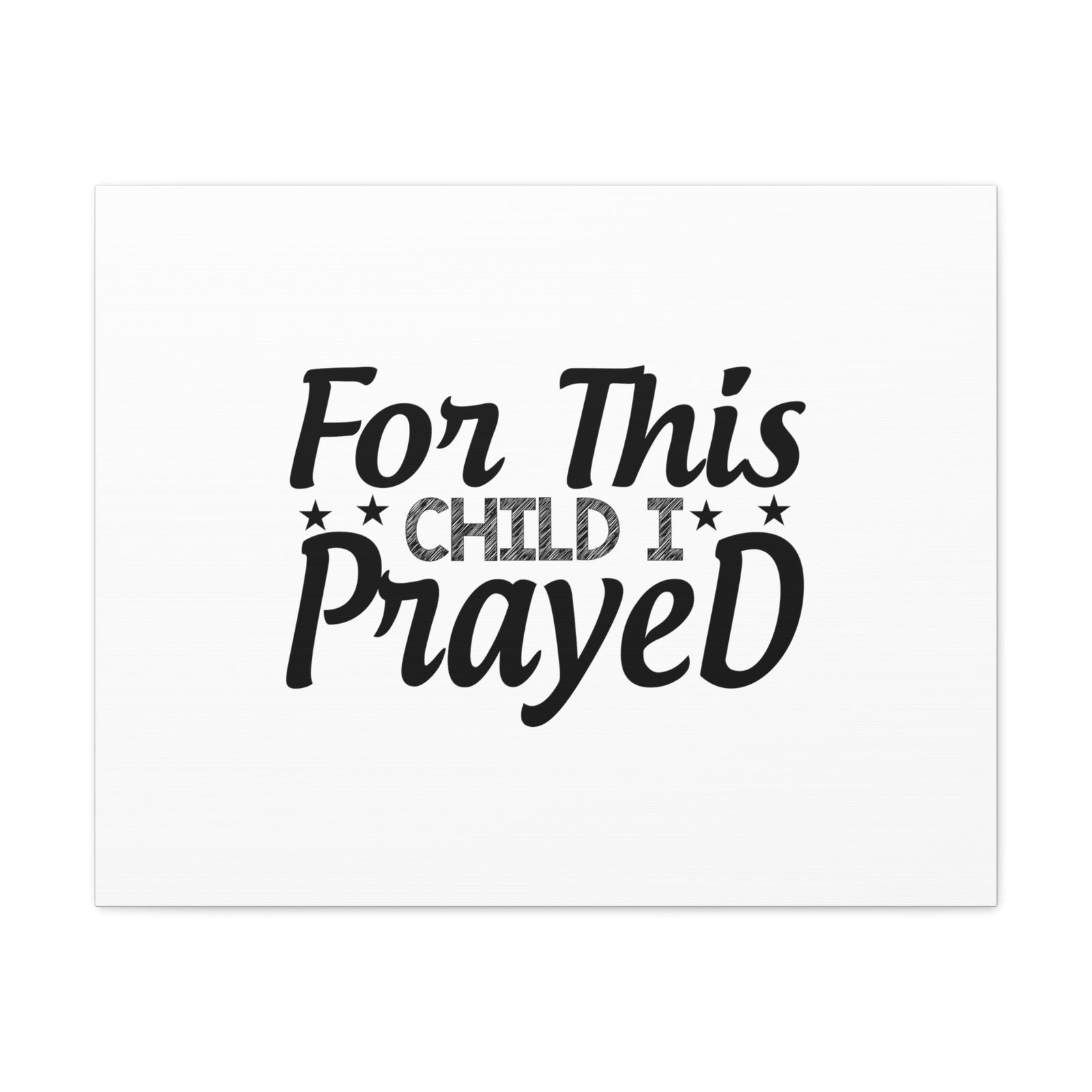 Scripture Walls For This Child I Prayed 1 Samuel 1:27 StarsChristian Wall Art Bible Verse Print Ready to Hang Unframed-Express Your Love Gifts