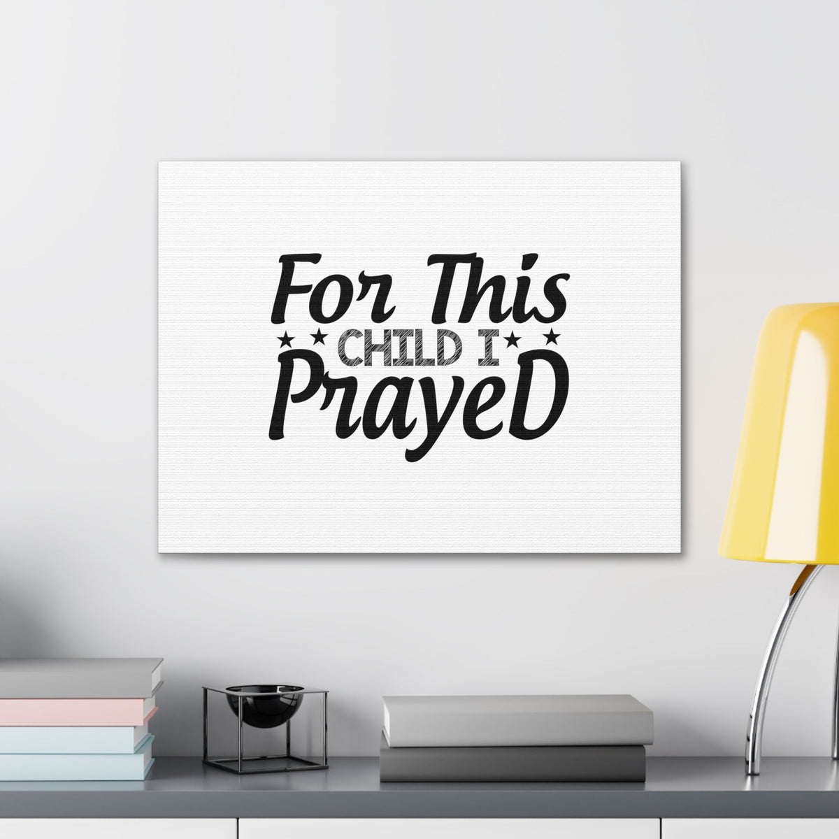 Scripture Walls For This Child I Prayed 1 Samuel 1:27 StarsChristian Wall Art Bible Verse Print Ready to Hang Unframed-Express Your Love Gifts