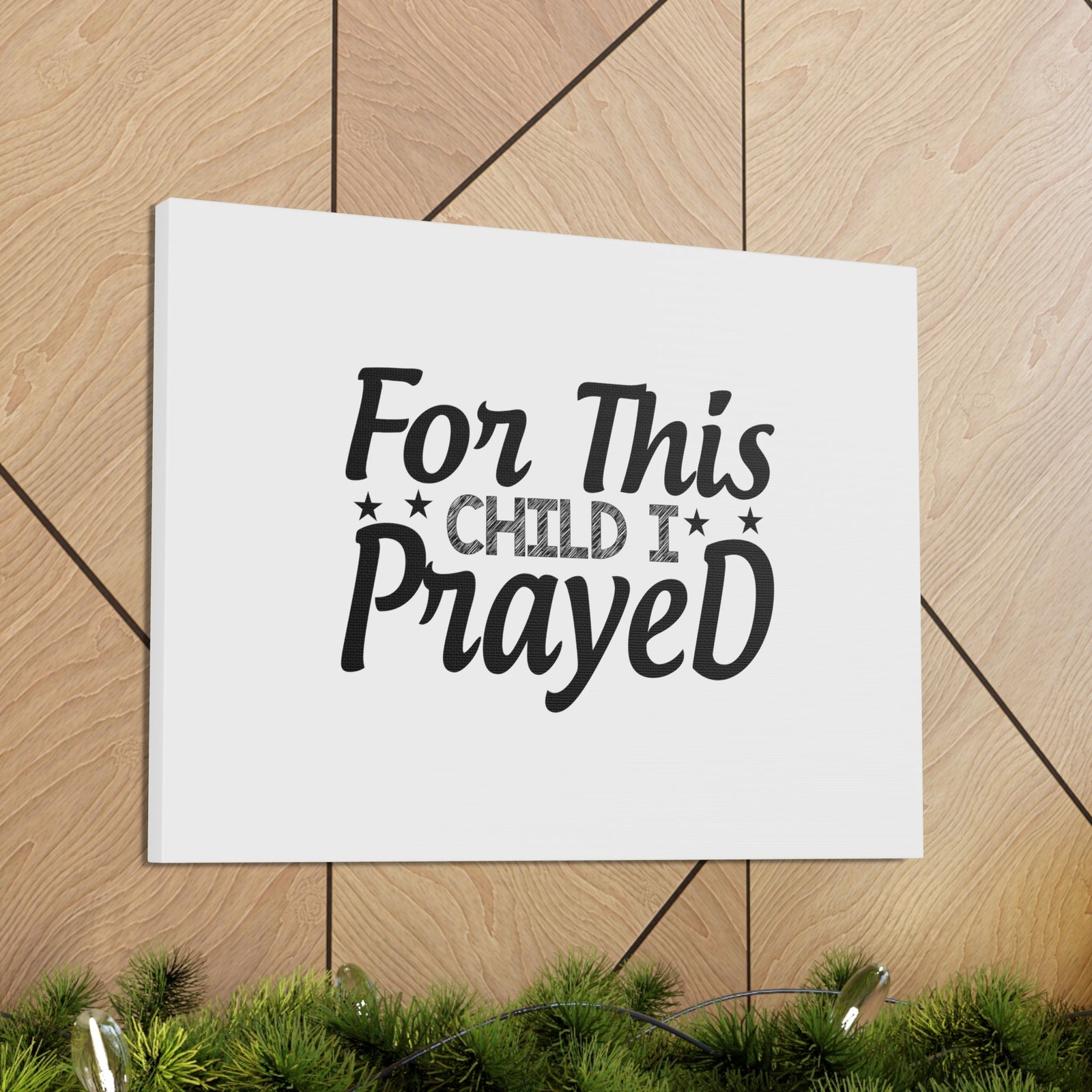 Scripture Walls For This Child I Prayed 1 Samuel 1:27 StarsChristian Wall Art Bible Verse Print Ready to Hang Unframed-Express Your Love Gifts