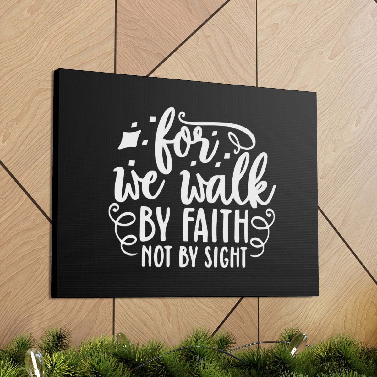 Scripture Walls For We Walk 2 Corinthians 5:7 Christian Wall Art Bible Verse Print Ready to Hang Unframed-Express Your Love Gifts