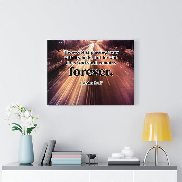 Scripture Walls 1 John 2:17 Forever Bible Verse Canvas Christian Wall ...