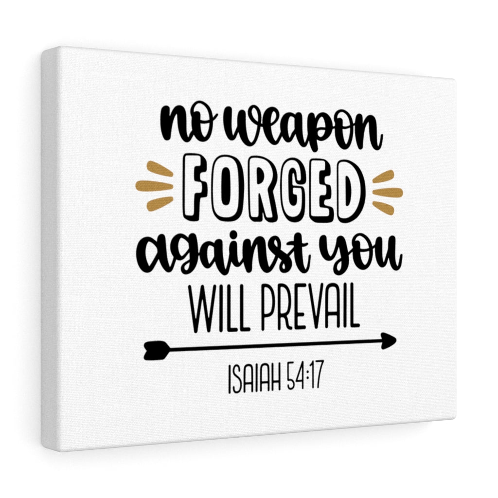 Scripture Walls Forged Isaiah 54:17 Bible Verse Canvas Christian Wall Art Ready to Hang Unframed-Express Your Love Gifts