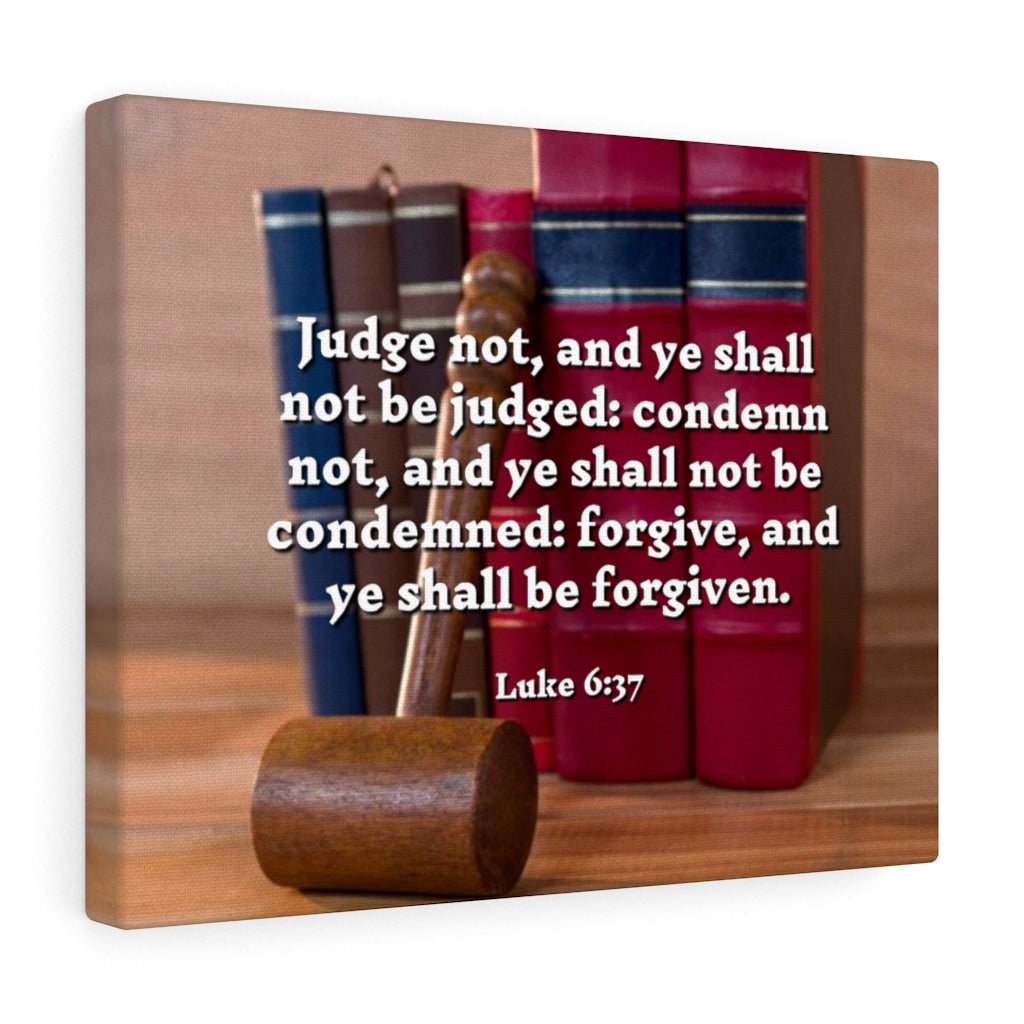 Scripture Walls Forgive And Ye Shall Be Forgiven Luke 6:37 Bible Verse Canvas Christian Wall Art Ready to Hang Unframed-Express Your Love Gifts