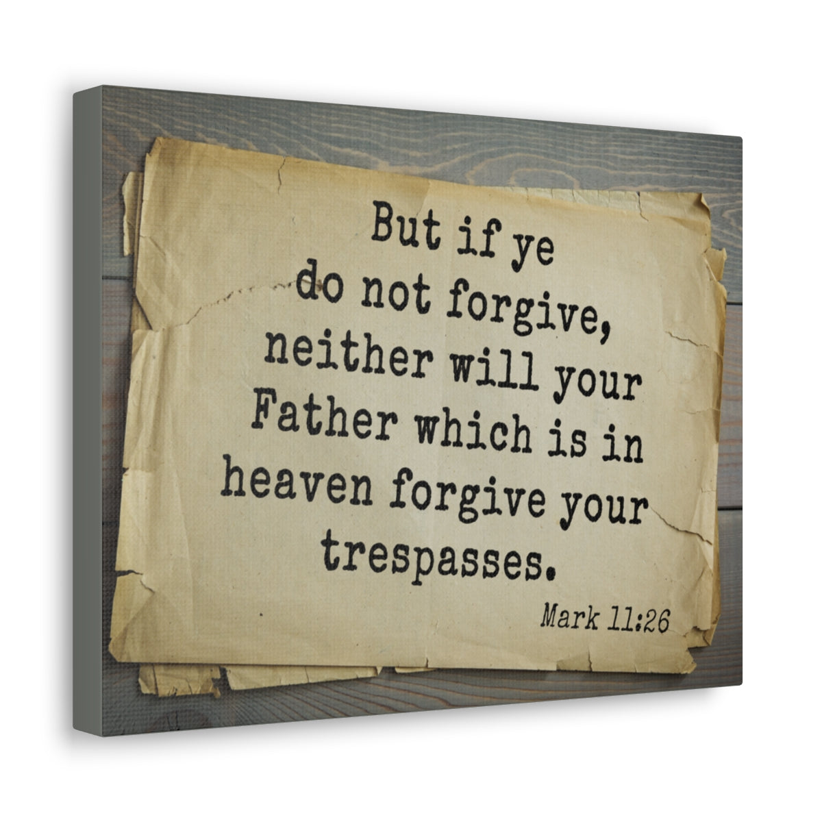 Scripture Walls Forgive Your Trespasses Mark 11:26 Bible Verse Canvas Christian Wall Art Bible Verse Print Ready To Hang Unframed-Express Your Love Gifts
