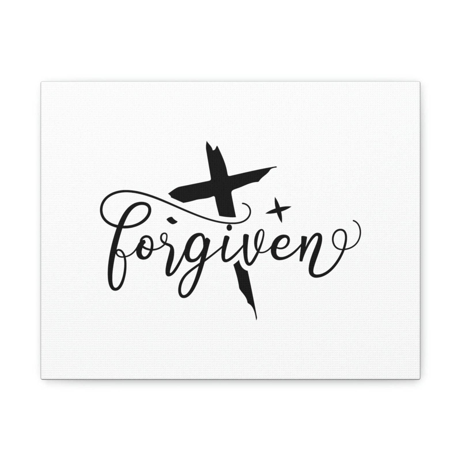 Scripture Walls Forgiven Ephesians 4:32 Cross And Star Christian Wall Art Bible Verse Print Ready to Hang Unframed-Express Your Love Gifts