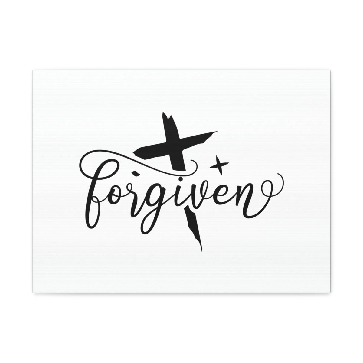 Scripture Walls Forgiven Ephesians 4:32 Cross And Star Christian Wall Art Bible Verse Print Ready to Hang Unframed-Express Your Love Gifts