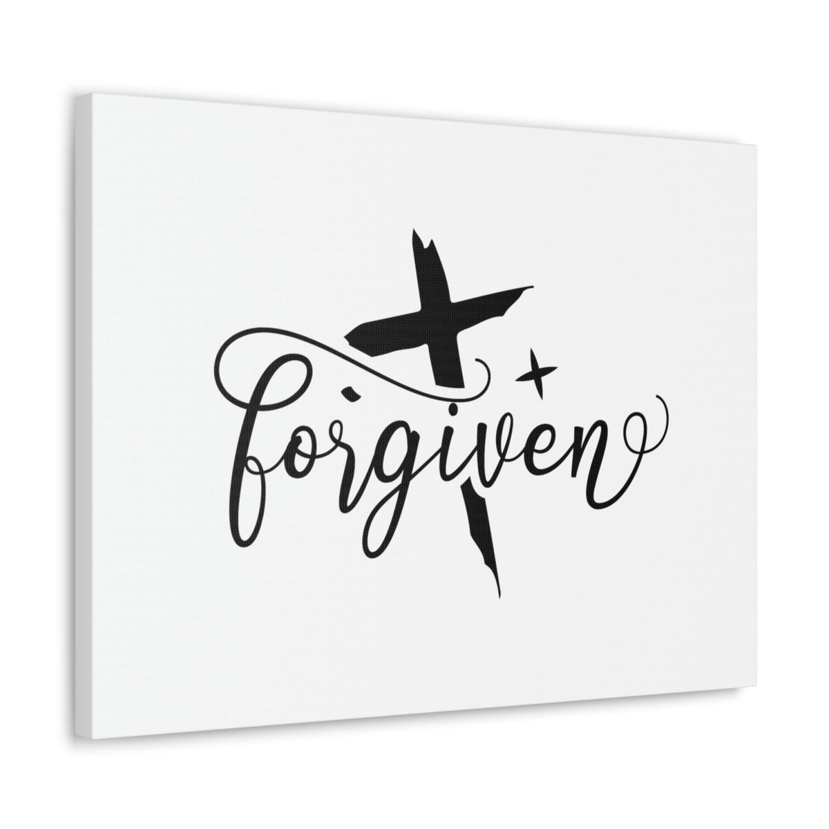 Scripture Walls Forgiven Ephesians 4:32 Cross And Star Christian Wall Art Bible Verse Print Ready to Hang Unframed-Express Your Love Gifts