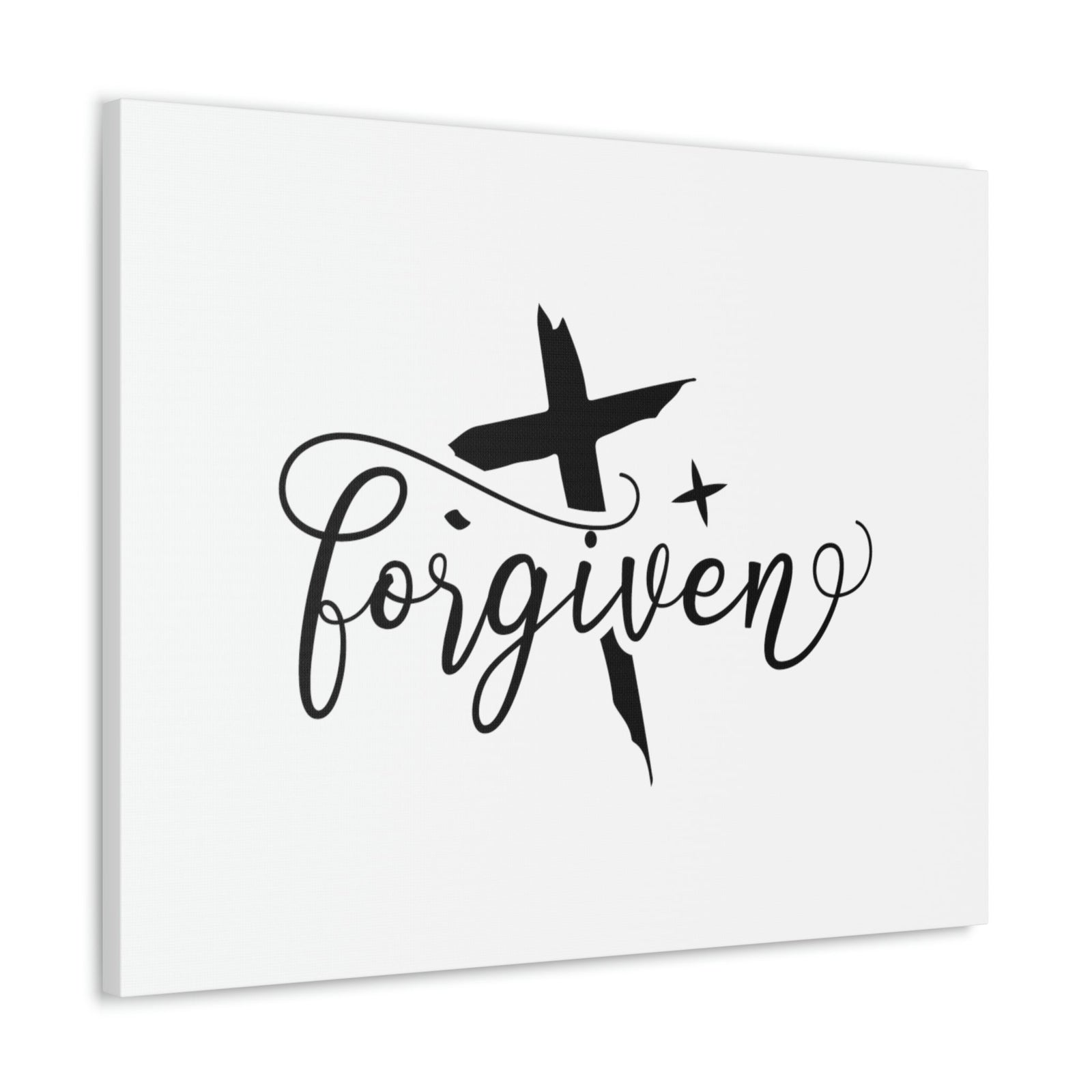 Scripture Walls Forgiven Ephesians 4:32 Cross And Star Christian Wall Art Bible Verse Print Ready to Hang Unframed-Express Your Love Gifts