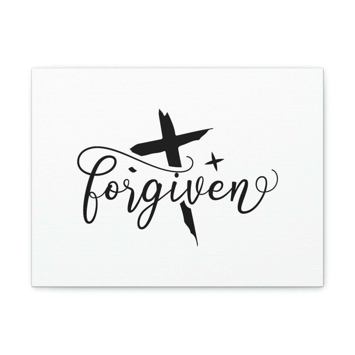 Scripture Walls Forgiven Ephesians 4:32 Cross And Star Christian Wall Art Bible Verse Print Ready to Hang Unframed-Express Your Love Gifts