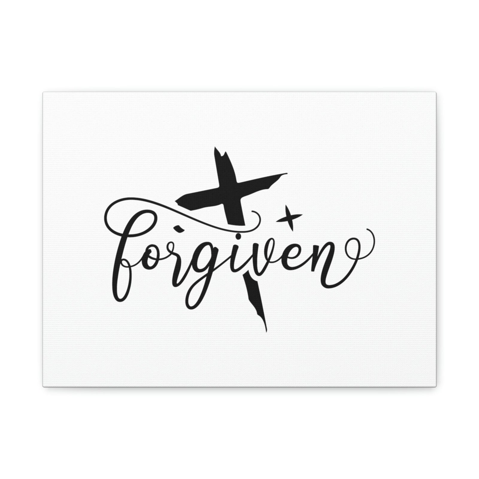 Scripture Walls Forgiven Ephesians 4:32 Cross And Star Christian Wall Art Bible Verse Print Ready to Hang Unframed-Express Your Love Gifts