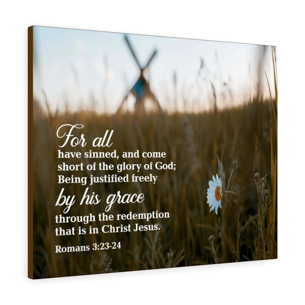 Scripture Walls Forgiven Romans 3:23-24 Wall Art Christian Home Decor Unframed-Express Your Love Gifts