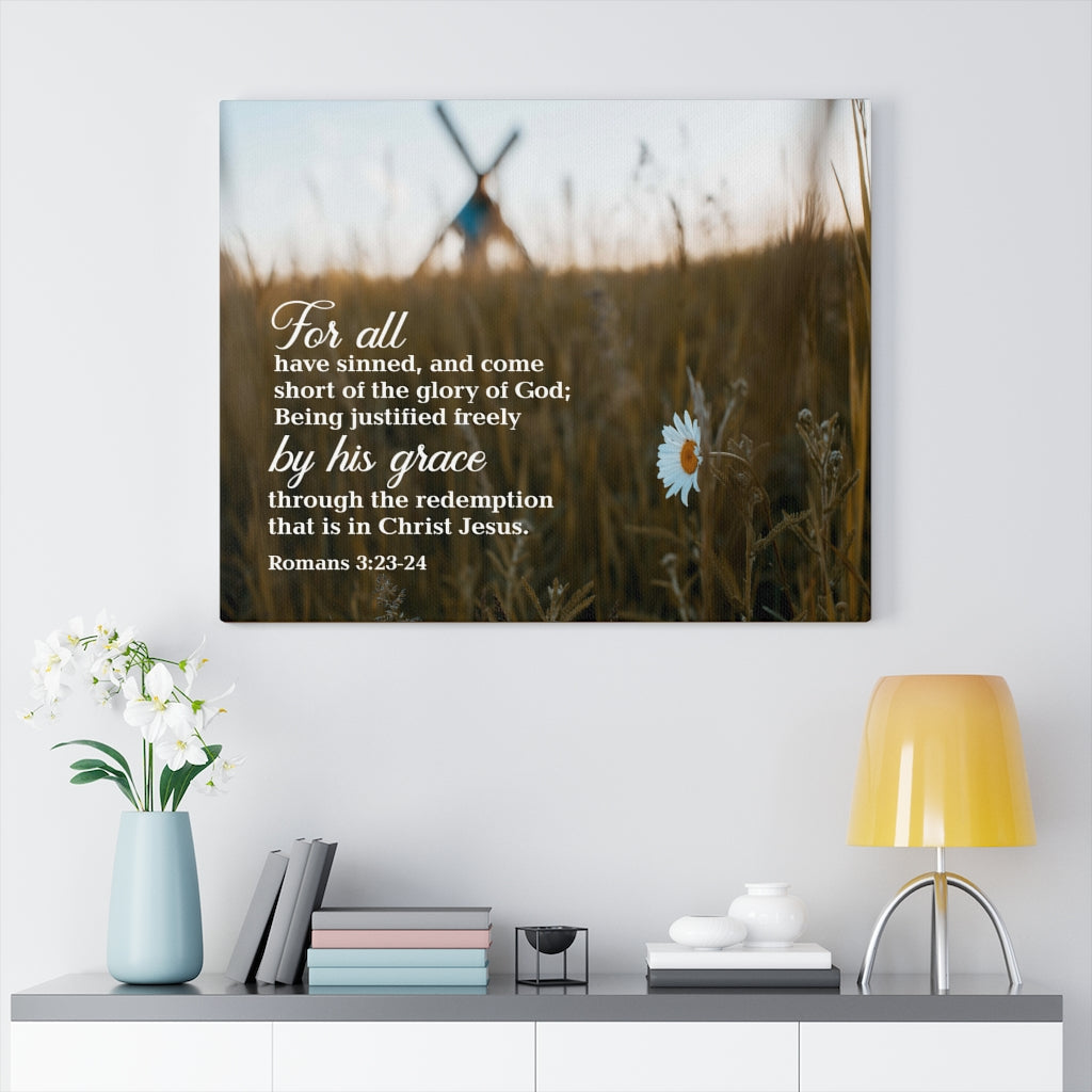 Scripture Walls Forgiven Romans 3:23-24 Wall Art Christian Home Decor Unframed-Express Your Love Gifts