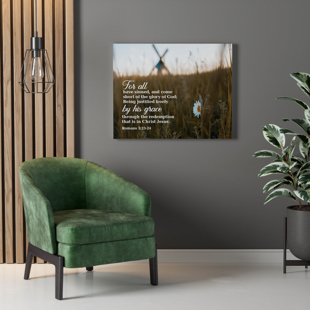 Scripture Walls Forgiven Romans 3:23-24 Wall Art Christian Home Decor Unframed-Express Your Love Gifts