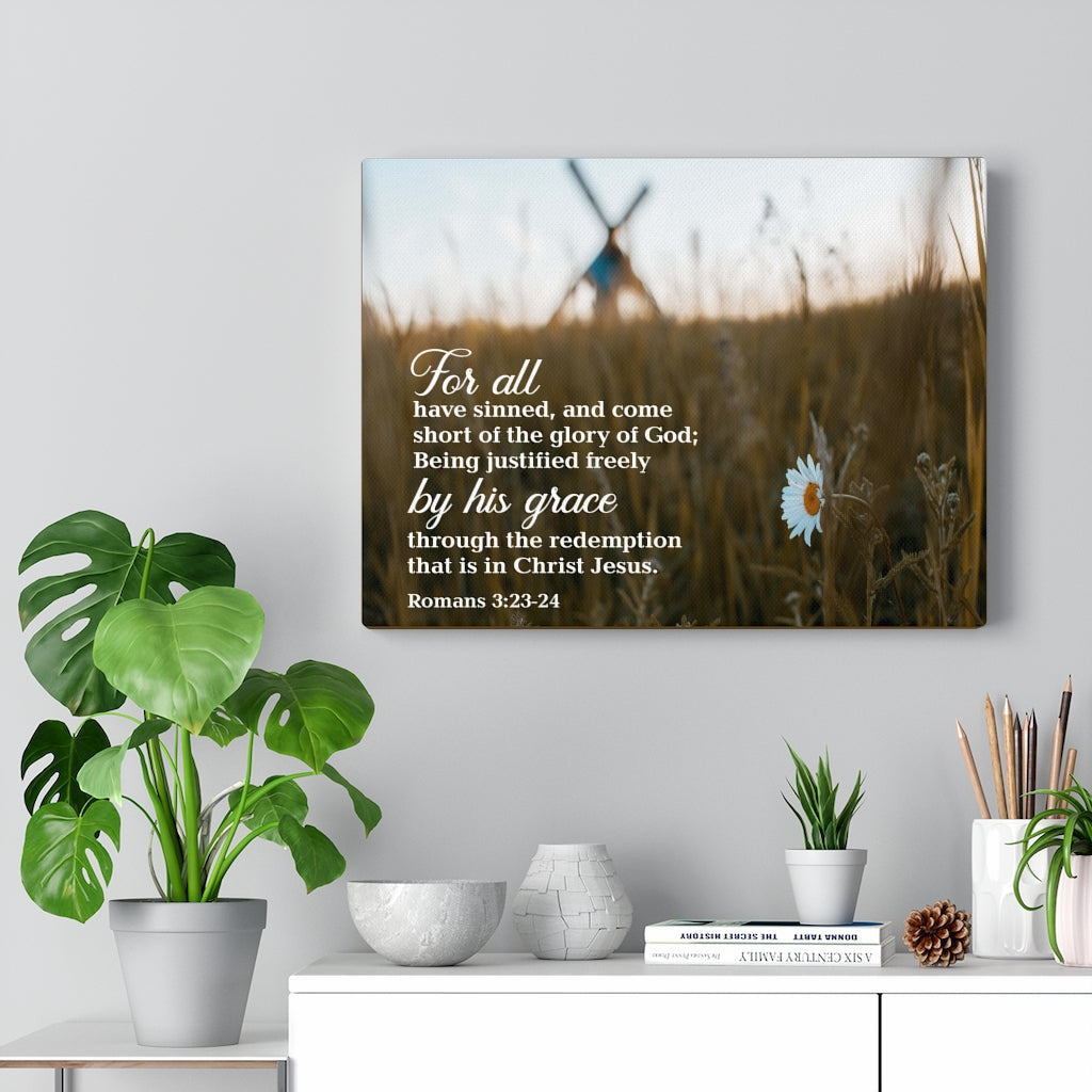 Scripture Walls Forgiven Romans 3:23-24 Wall Art Christian Home Decor Unframed-Express Your Love Gifts