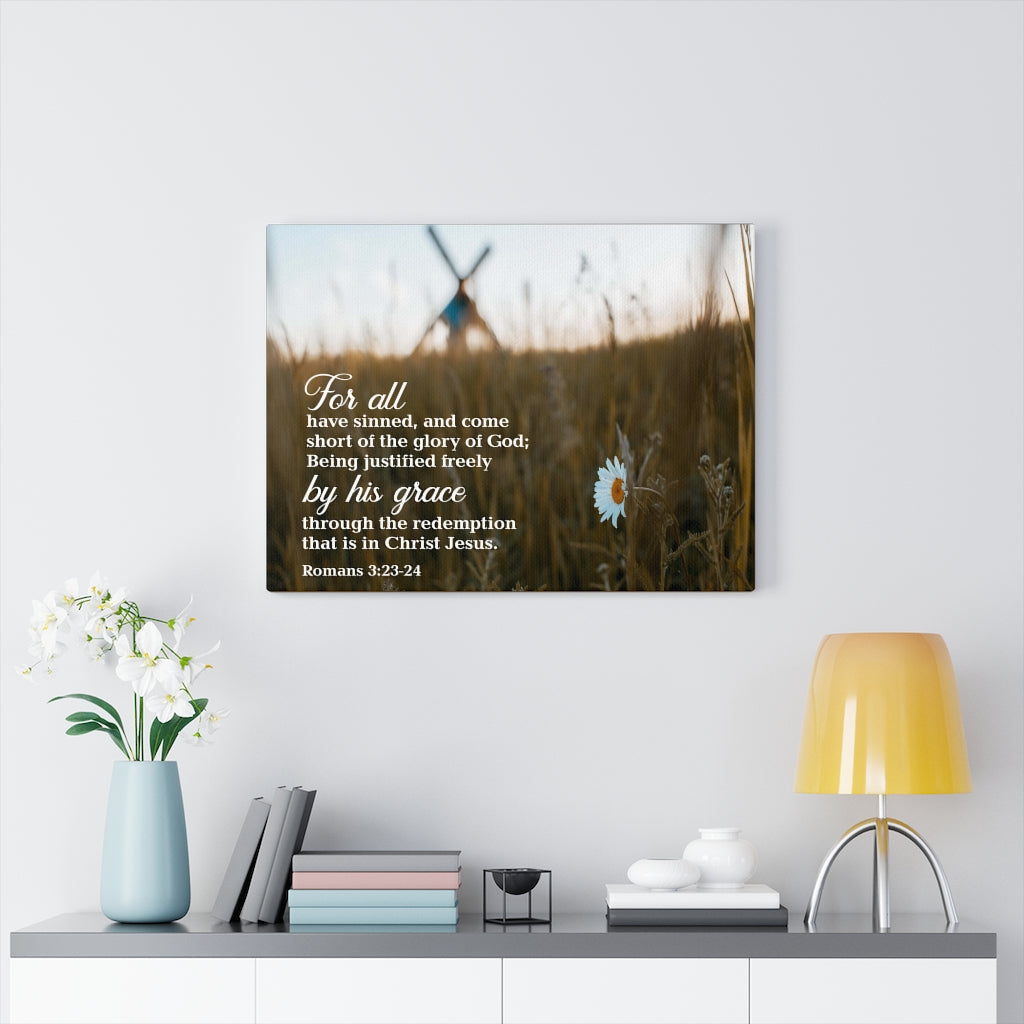 Scripture Walls Forgiven Romans 3:23-24 Wall Art Christian Home Decor Unframed-Express Your Love Gifts