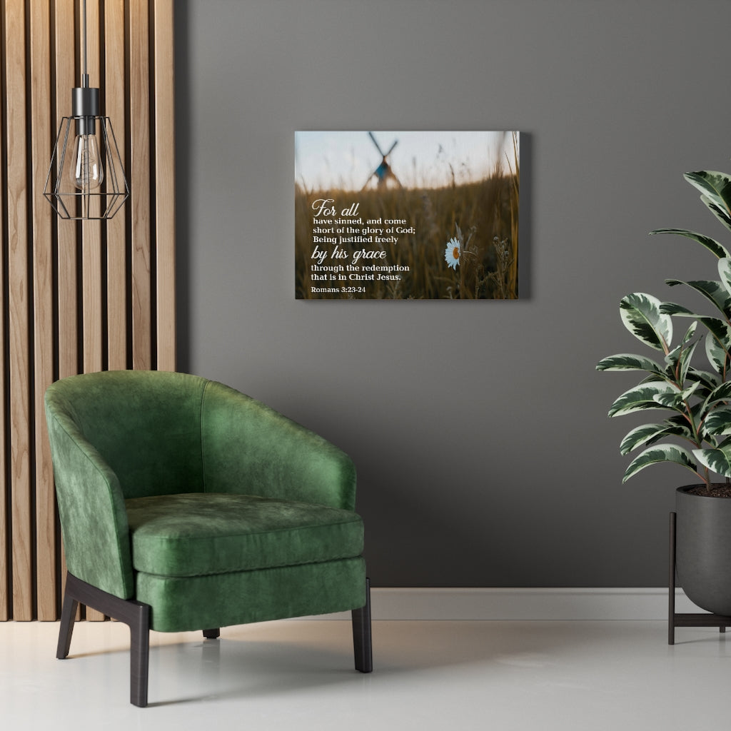 Scripture Walls Forgiven Romans 3:23-24 Wall Art Christian Home Decor Unframed-Express Your Love Gifts
