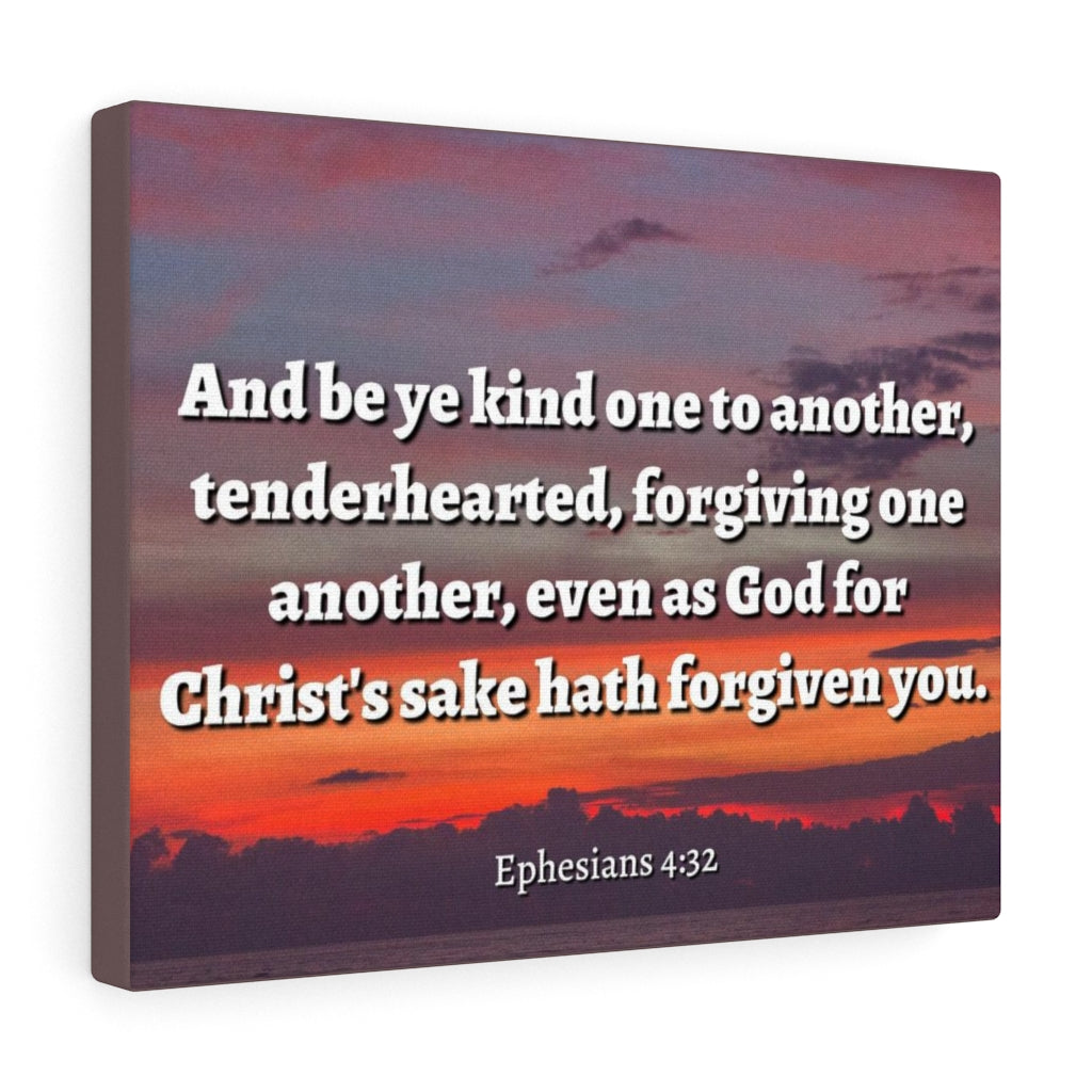 Scripture Walls Forgiven You Ephesians 4:32 Bible Verse Canvas Christian Wall Art Ready to Hang Unframed-Express Your Love Gifts