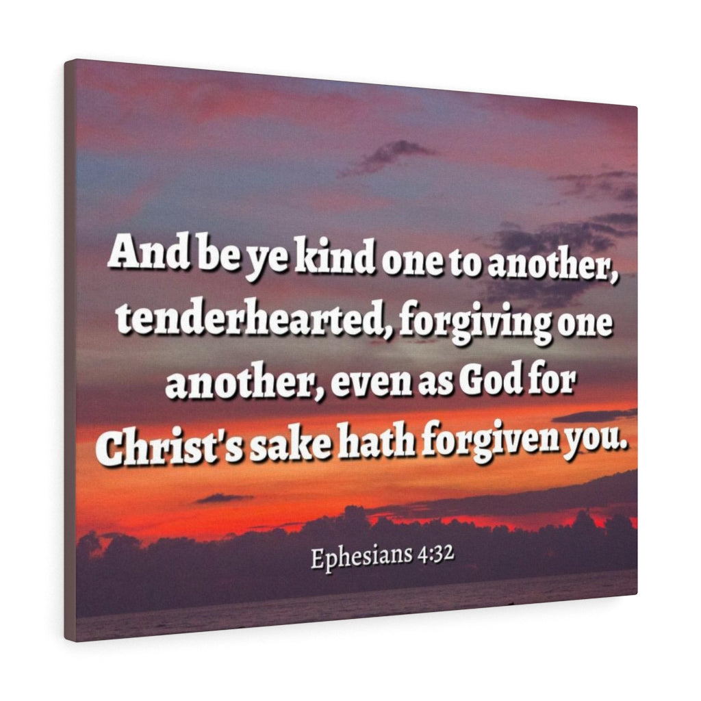 Scripture Walls Forgiven You Ephesians 4:32 Bible Verse Canvas Christian Wall Art Ready to Hang Unframed-Express Your Love Gifts
