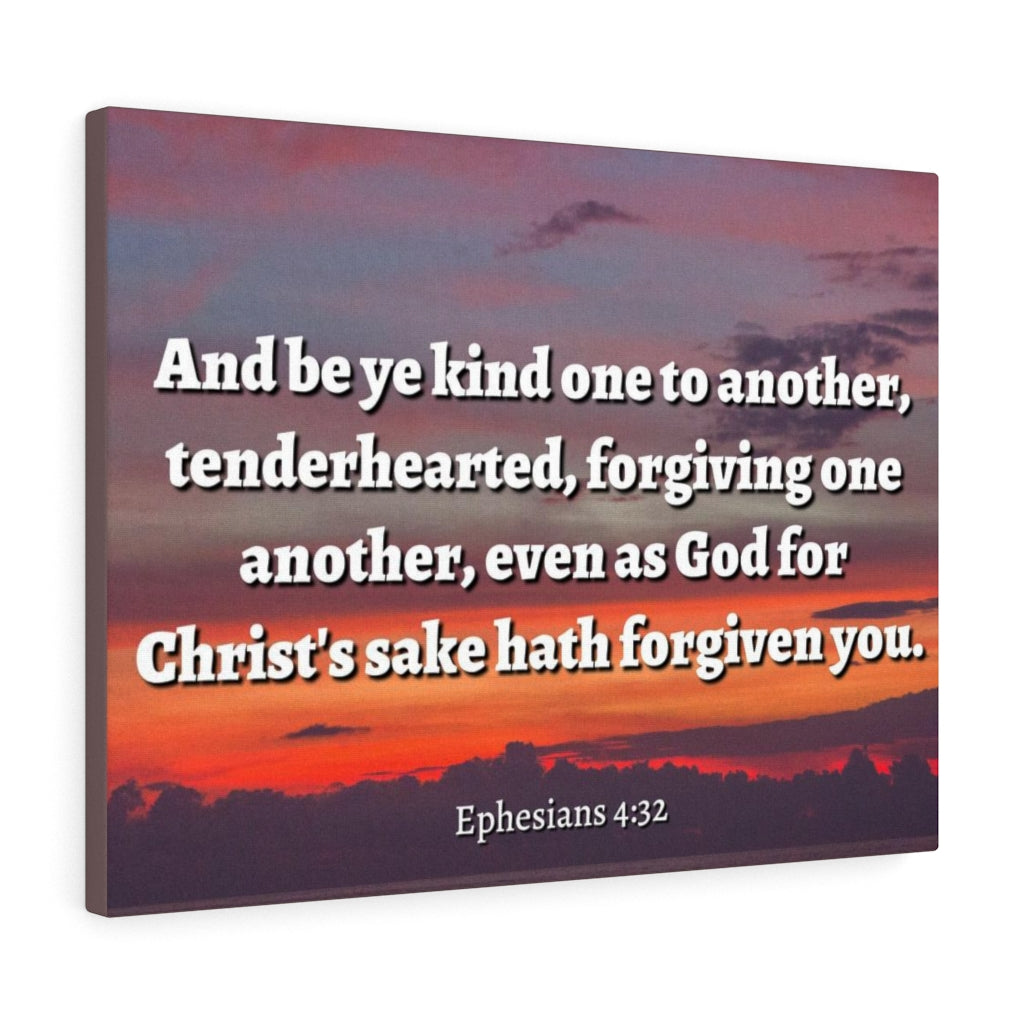 Scripture Walls Forgiven You Ephesians 4:32 Bible Verse Canvas Christian Wall Art Ready to Hang Unframed-Express Your Love Gifts