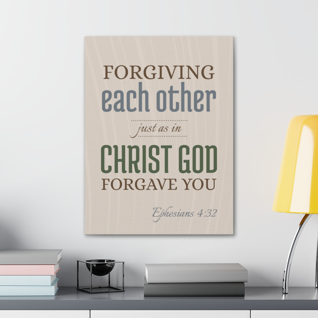 Scripture Walls Forgiving Each Other Ephesians 4:32 Christian Wall Art Bible Verse Print Ready To Hang Unframed-Express Your Love Gifts
