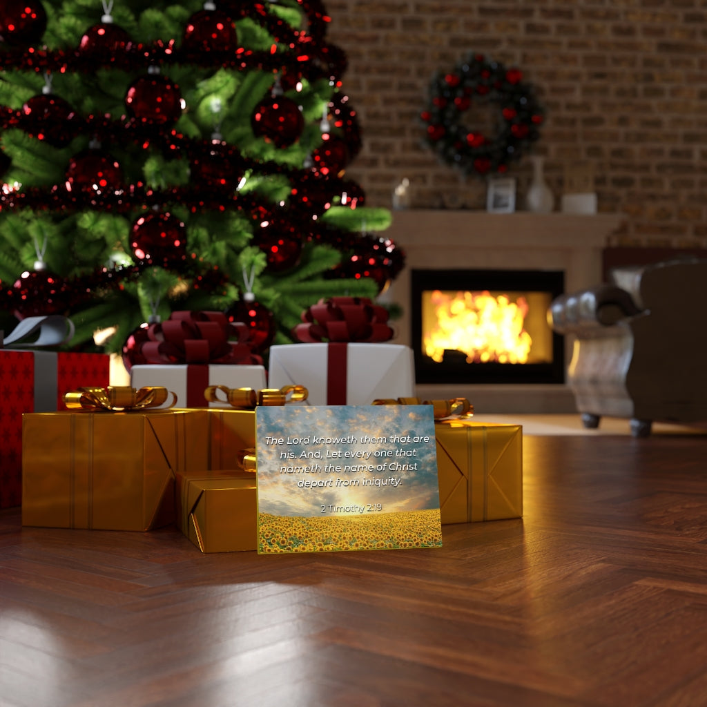 Scripture Walls Foundation Of God 2 Timothy 2:19 Bible Verse Canvas Christian Wall Art Ready to Hang Unframed-Express Your Love Gifts