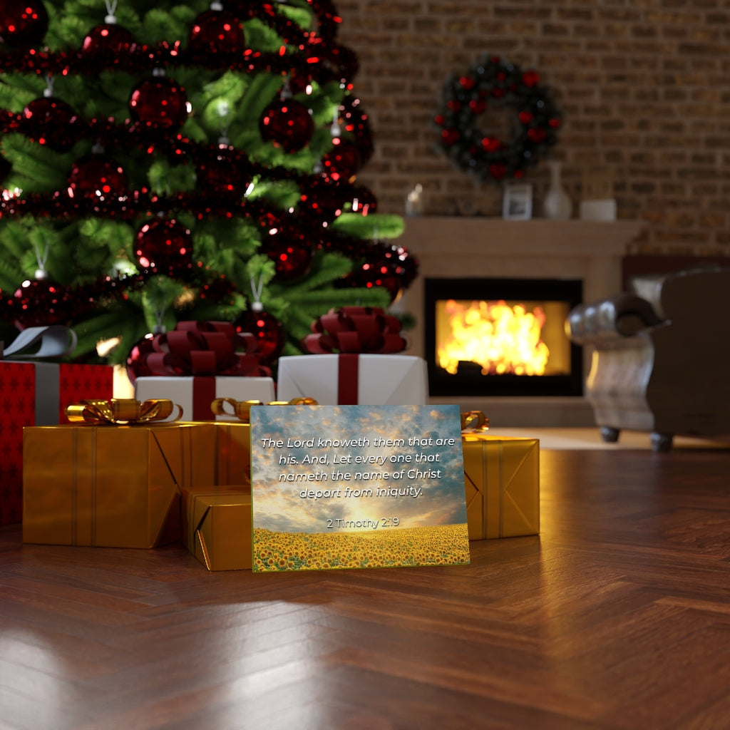 Scripture Walls Foundation Of God 2 Timothy 2:19 Bible Verse Canvas Christian Wall Art Ready to Hang Unframed-Express Your Love Gifts