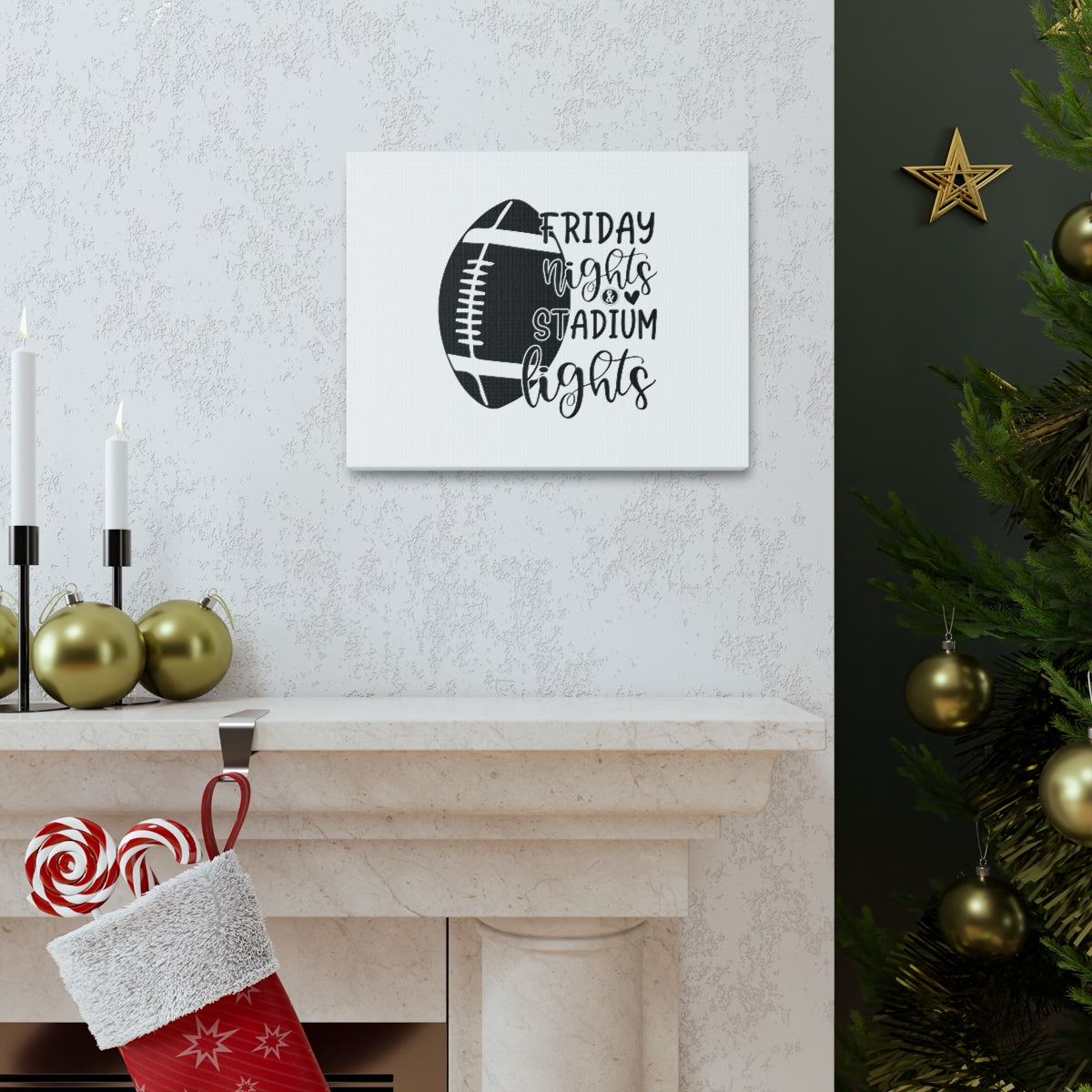 Scripture Walls Friday Nights Matthew 24:27 Stadium Lights Wall Art Print Ready to Hang Unframed-Express Your Love Gifts