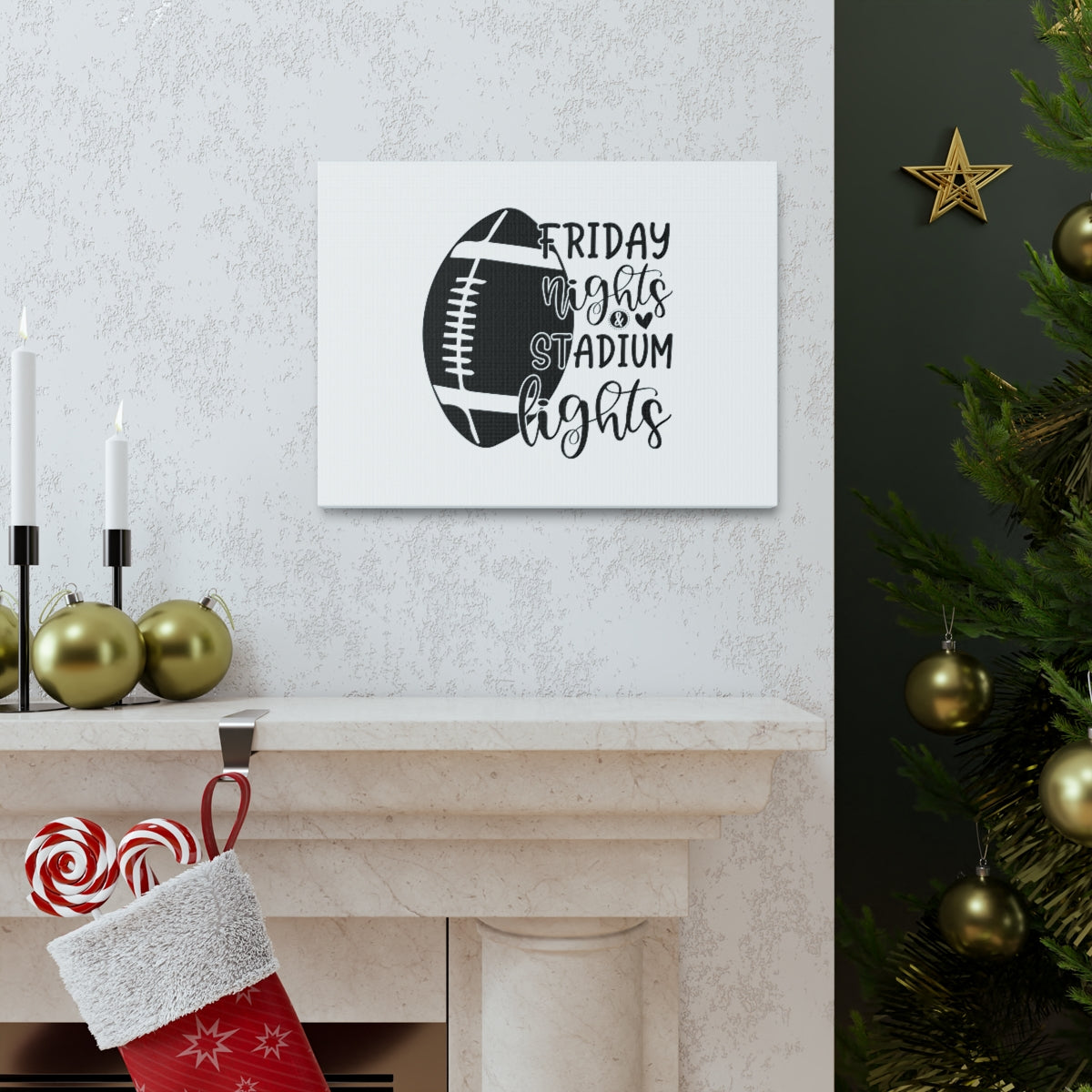 Scripture Walls Friday Nights Matthew 24:27 Stadium Lights Wall Art Print Ready to Hang Unframed-Express Your Love Gifts