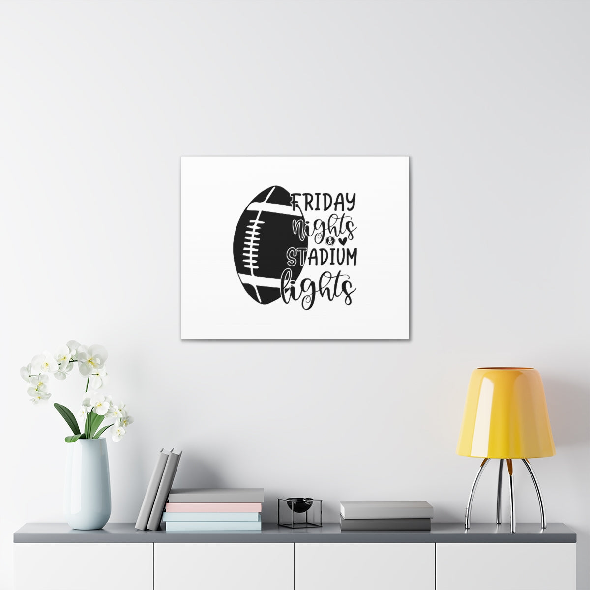 Scripture Walls Friday Nights Matthew 24:27 Stadium Lights Wall Art Print Ready to Hang Unframed-Express Your Love Gifts