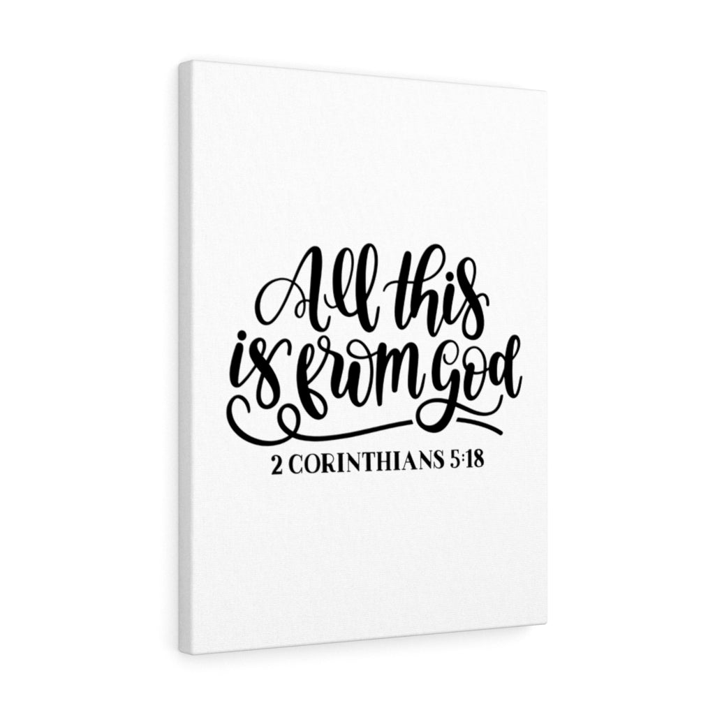 Scripture Walls From God 2 Corinthians 5:18 Bible Verse Canvas Christian Wall Art Ready to Hang Unframed-Express Your Love Gifts